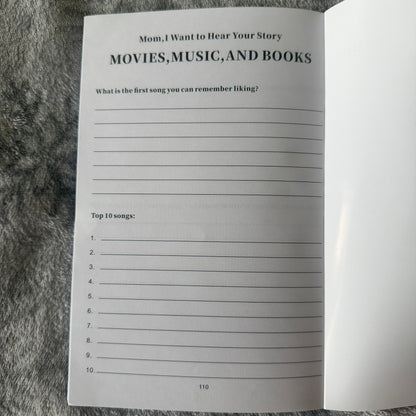 Mom, Tell Me Your Story: A Journal to Preserve a Mother’s Life and Love